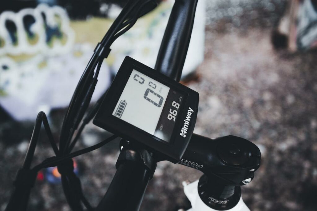 Speedometer on a Bike.